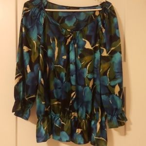 Anne Klein Shiny fabric blouse
